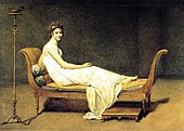 Madame Recamier sitting on her sofa