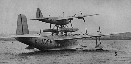 "Maia and Mercury", just before the first trans-Atlantic flight, August 1938