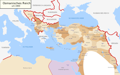 Osmanisches Reich um 1900