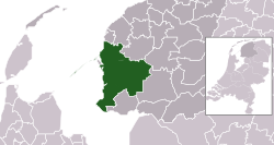 Location of Súdwest Fryslân