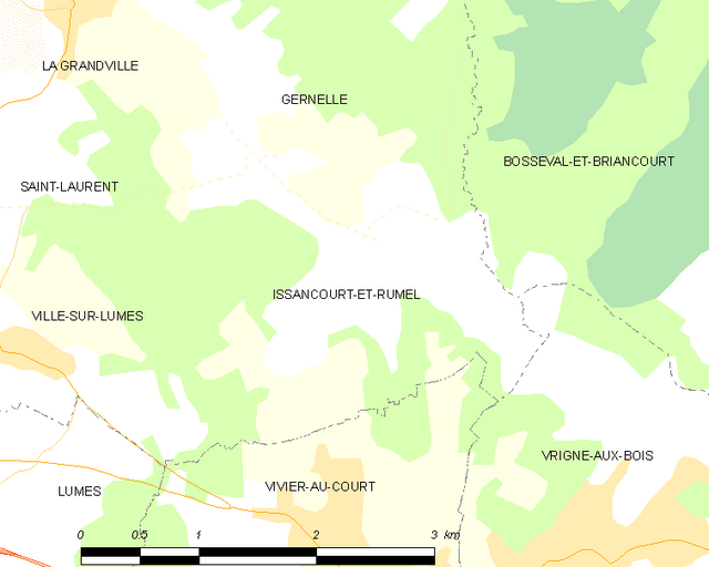 Poziția localității Issancourt-et-Rumel