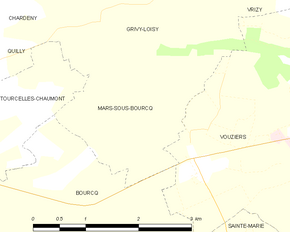 Poziția localității Mars-sous-Bourcq