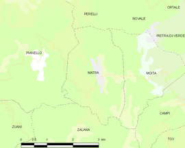 Mapa obce Matra