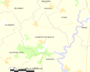 Poziția localității Champigny-en-Beauce