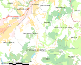 Saint-Paul-en-Jarez – Mappa