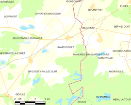 Mapa obce Rambucourt