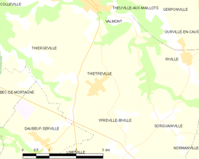 Poziția localității Thiétreville