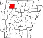 Map of Arkansas highlighting Newton County.svg