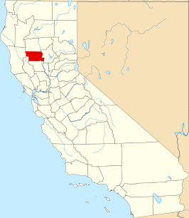 Locatie van Glenn County in Californië