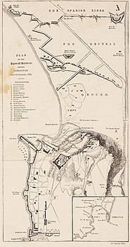 1782년 상세한 지브롤터 지도