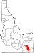 Map of Idaho highlighting Bannock County.svg