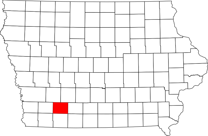 صورة:Map of Iowa highlighting Adams County.svg