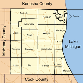Kaart van Lake County