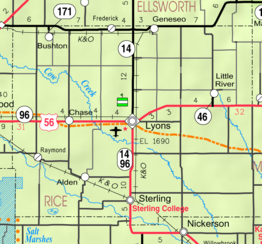 Kaart van Rice County