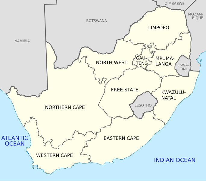 File:Map of South Africa with English labels.svg