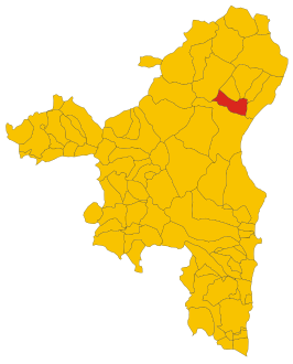 Map of comune of Galtellì (province of Nuoro, region Sardinia, Italy) - 2016.svg