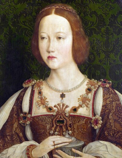 Possible portrait of Mary or her sister Margaret Tudor, Queen of Scotland. Painted by Benhard Strigel, date 1520.