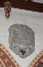 Memorial to John son of Sir John Bridgeman in Llanyblodwel church