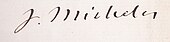 signature de Jules Michelet