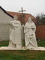 Czech Republic - Saints Cyril and Methodius monument in Mikulčice