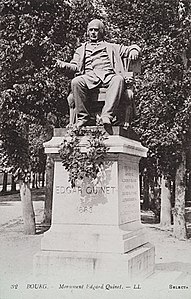 Monument à Edgar Quinet (1883), Bourg-en-Bresse (détruit).