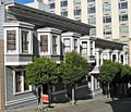 Oriel windows in San Francisco, California, USA