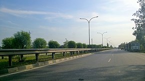 NH 28 near Basti NH 28 passing near Basti.jpg