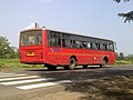 Starbus, the public transit bus, in Nagpur seen at Fetari, much out of the boundaries of Nagpur Muncipal Corporation. The starbus provides services to the nearby rural areas too. This bus was running between Kalmeshwar and Nagpur.