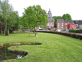 Nassogne , the surroundings of St-Monon Collegiate.