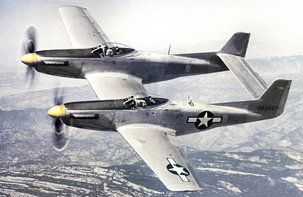 The XP-82 prototype of the F-82 Twin Mustang.