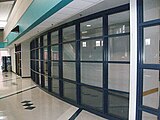 The C-Wing (core building). This is an interior hallway in the core facility that is adjacent to the "skywalk"