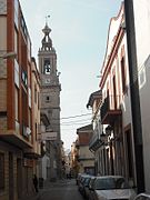 Calle de la Soledad e iglesia arciprestal