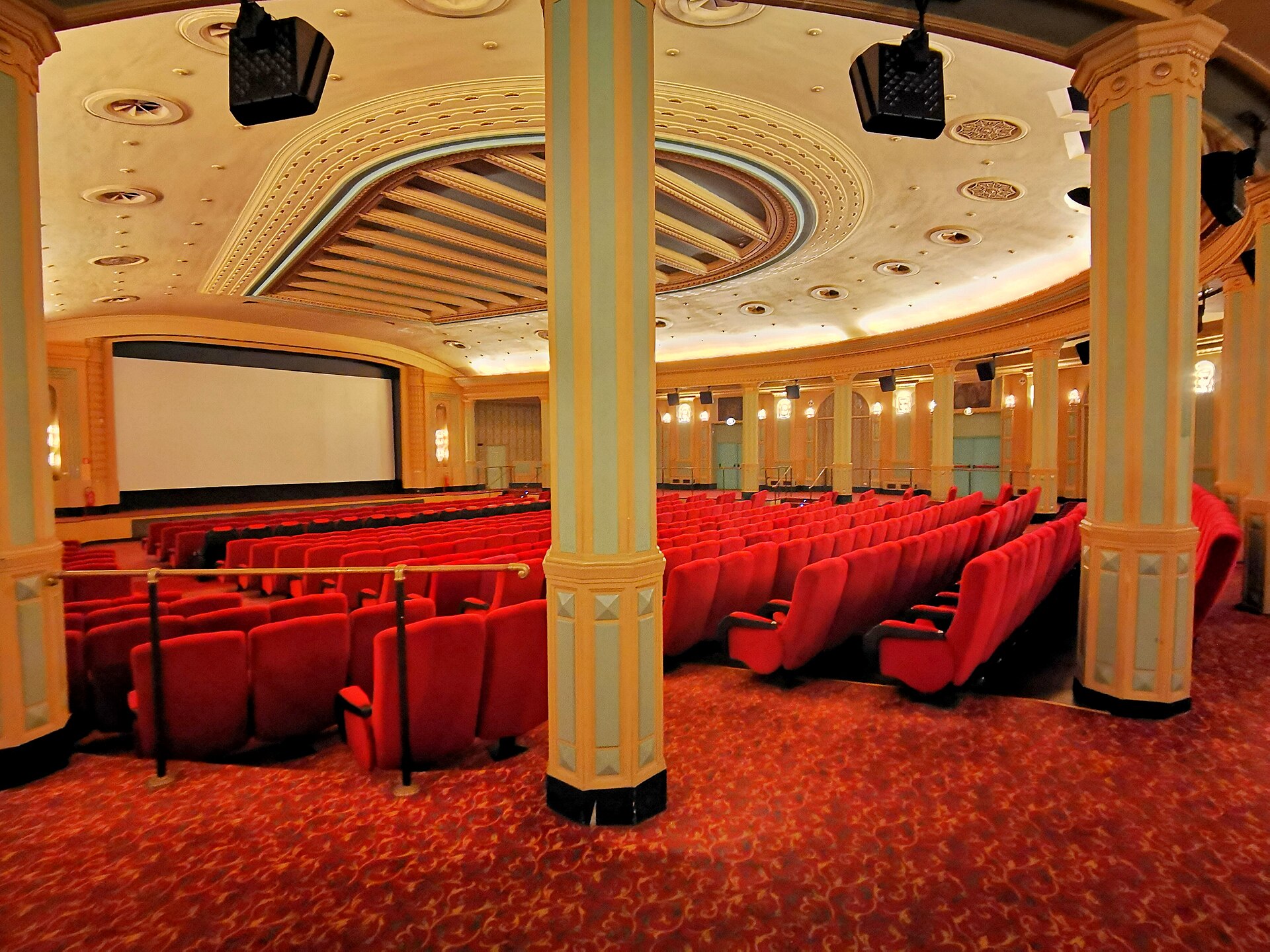 Underground hall of the Odeon cinema in Milan