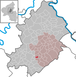 Läget för Oppertshausen i Rhein-Hunsrück-Kreis