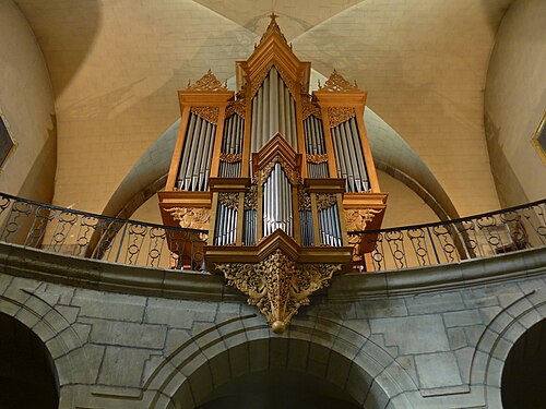 Pipe organ of the Saint-Laurent church in Aubenas