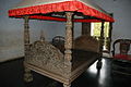 Cot made with about 64 medicinal woods found at Padmanabhapuram Palace