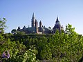 Parliament Hill from across the Rideau Canal.