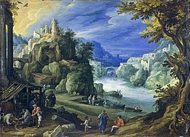 Paul Bril. Fantastic landscape (1598)