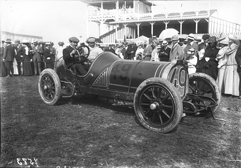 File:Perpère in his Germain at the 1908 French Grand Prix at Dieppe.jpg