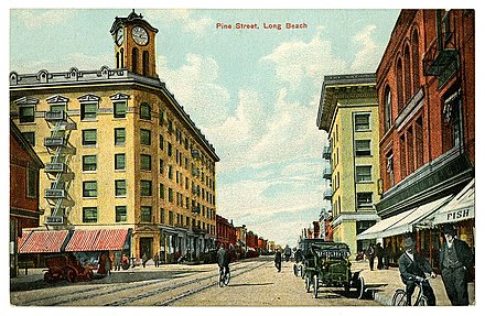 The First National Bank of Long Beach at the turn of the century