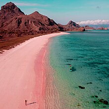 Pink beach Pink Beach, Padar Island, Komodo National Park.jpg