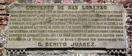 Placa en la antigua ESIME