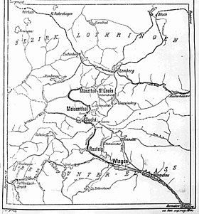 Immagine illustrativa dell'articolo Linea da Wingen-sur-Moder a Saint-Louis-lès-Bitche e confine