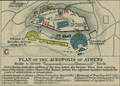 Atina Akropolisi Planı.