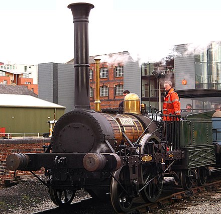 Locomotive Planet (1830), with a brass-cased direct spring valve