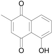 Skelettformel von Plumbagin