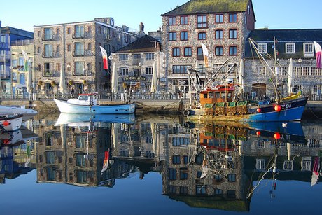 Fishing boats on the Barbican in Plymouth