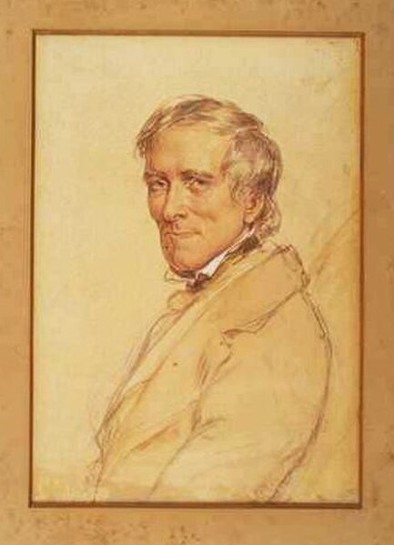 Portrait of William Westall ARA, by his son Robert Westall, c. 1845.