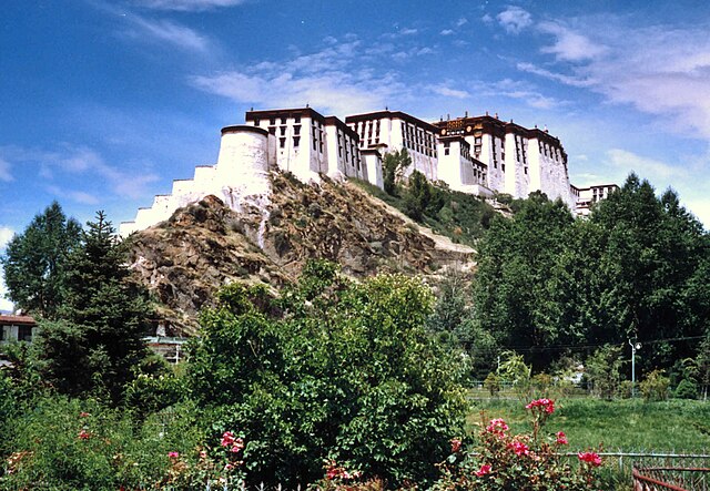 The Potala from behind: July, 2005.