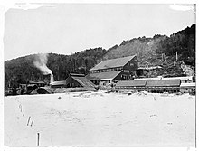 Crushington gold battery, 1890 (U.S. English, Stamp mill)